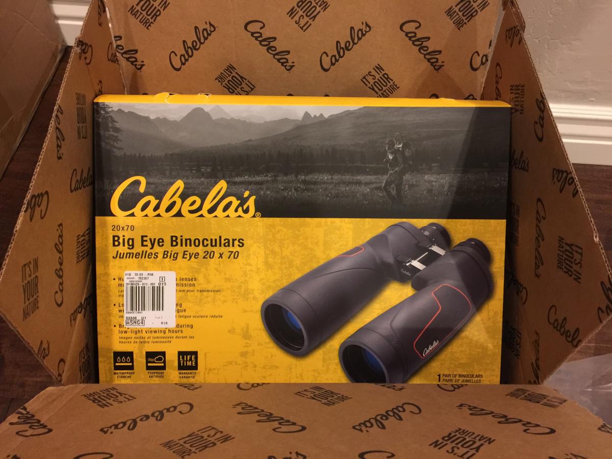 Cabela's big eye sales 20x70 binoculars