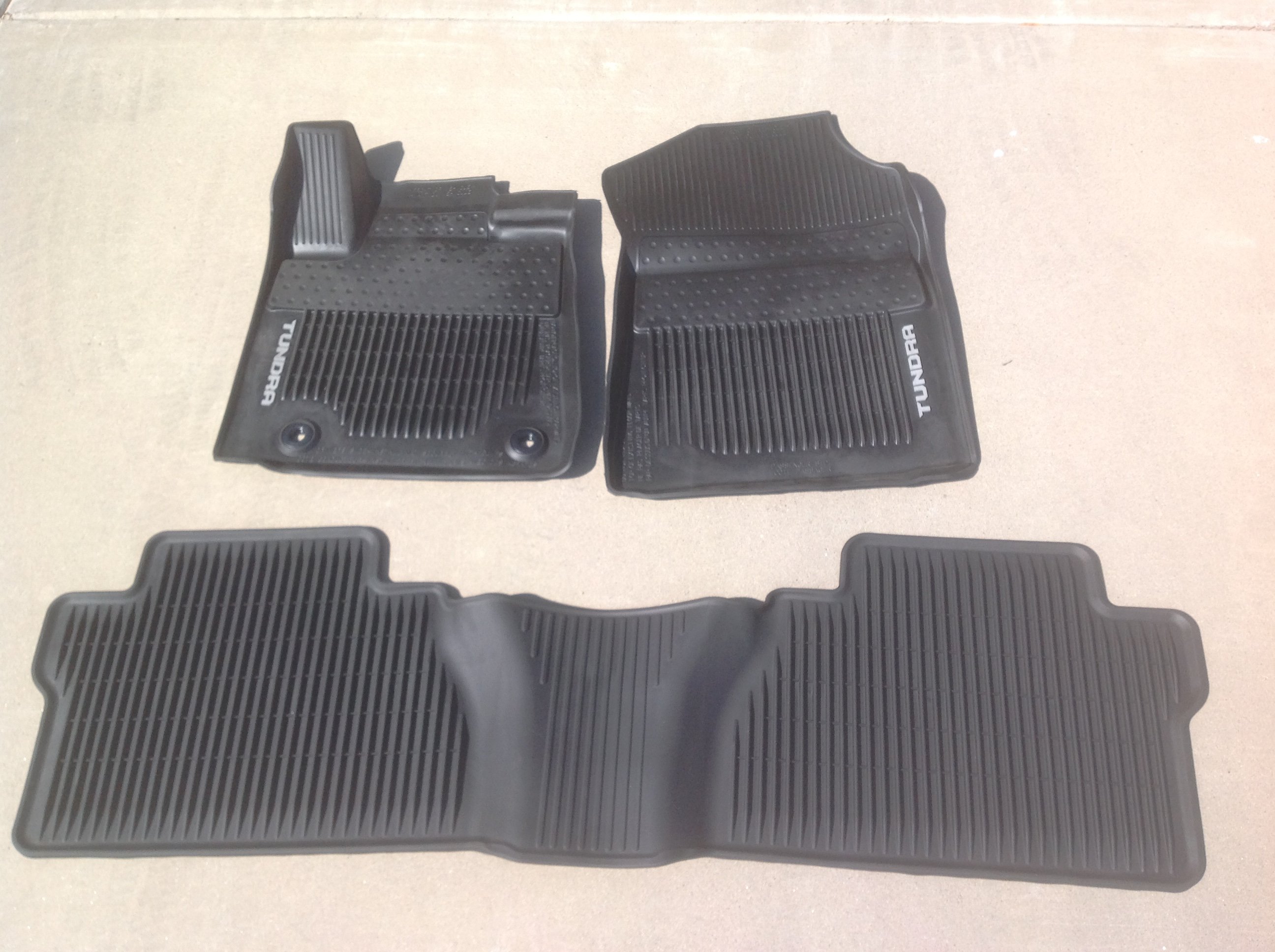 SOLD...New Tundra all weather floor mats - Classified Ads
