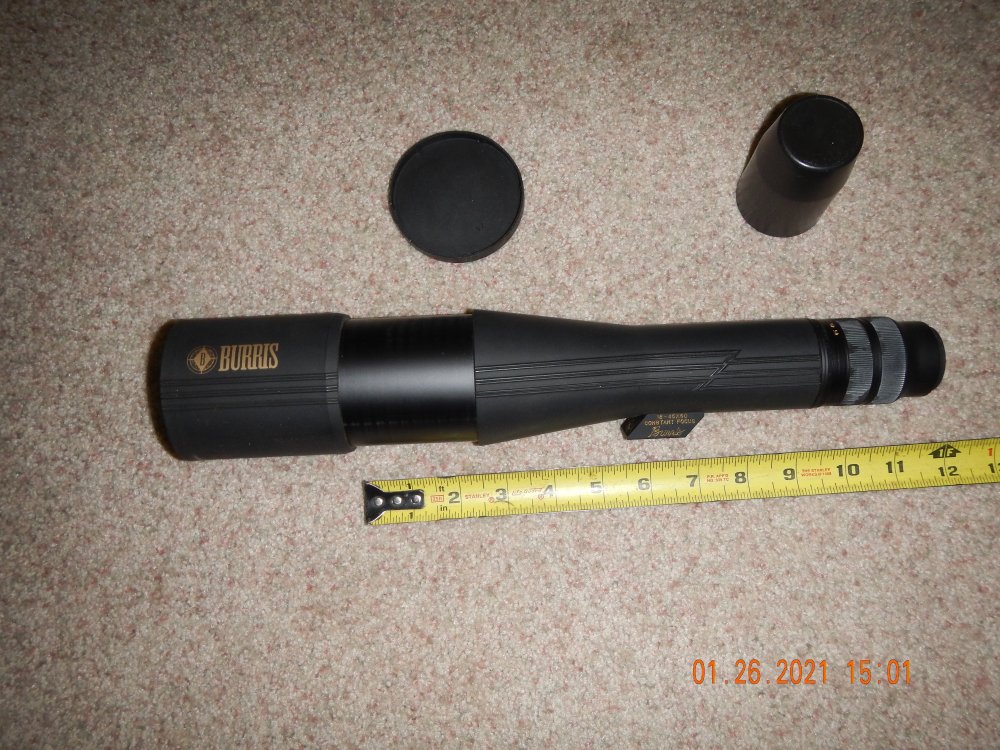 Burris spot scope with sunshade extended.JPG